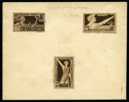 Stamp of Olympics » 1924 Paris » Essays and Proofs 1924 Paris Olympics photographic essays in brown (3)