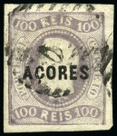 Stamp of Portuguese Colonies » Azores 1868 80r orange and 100r lilac, used, fine