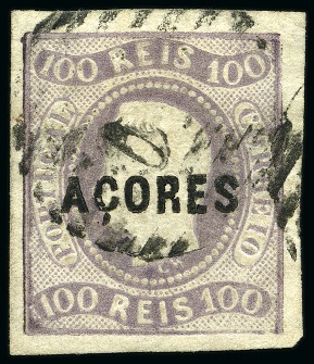 Stamp of Portuguese Colonies » Azores 1868 80r orange and 100r lilac, used, fine