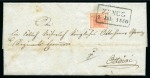Stamp of Austria » 1850 Issue AUSTRIA MILITARY BORDER CROATIA-SLAVONIA 1850 ZENGG COVER 