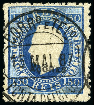 Stamp of Portuguese Colonies » Azores 1882-85 150r blue, perf. 13 1/2, used
