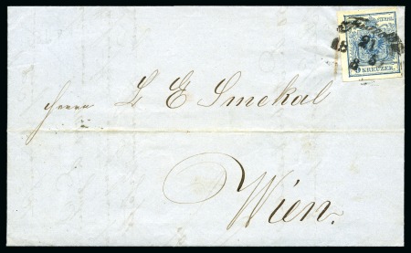 Stamp of Austria » 1850 Issue AUSTRIA SILESIA SCHLESIEN prephilatelic cancel FRIEDEK on 9kr cover 1853