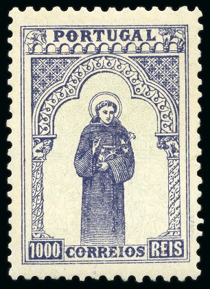 Stamp of Portugal 1895 St. Antoine mint set of 15