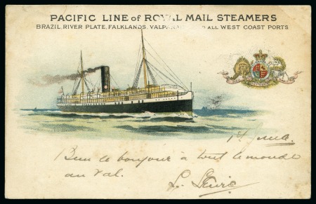 Stamp of Large Lots and Collections 1903-1956 PACIFiC STEAM NAVIGATION COMPANY (PSNC) postcard and memorabilia lot, comprising 70 different items