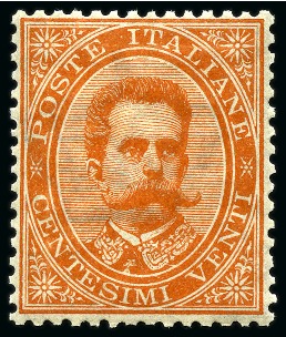 Stamp of Italy 1879 5c to 50c mint full og short set