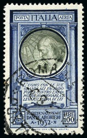 Stamp of Italy 1932 Dante Alighieri used set of 18