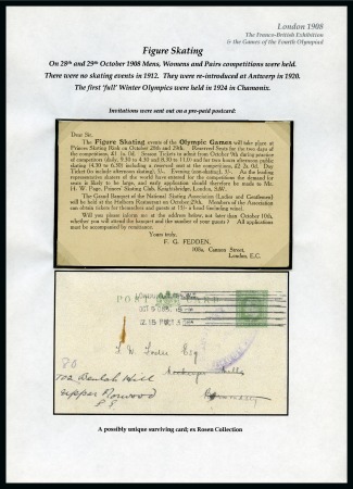 Stamp of Olympics » 1908 London 1908 The Bob Wilcock Collection of the London Games