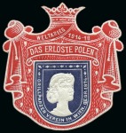 Stamp of Large Lots and Collections » Cinderellas, Poster Stamps, Vignettes 1914-18 WWI "God, Kaiser and the Fatherland" vignette / cinderella patriotic stamps