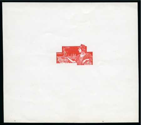 Stamp of Olympics » 1924 Paris » Essays and Proofs 1924 Paris 25c die proof on the centre only in red on carton paper