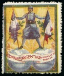 Stamp of Large Lots and Collections 1914-18 WWI propaganda label and vignette collection