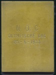 Stamp of Olympics » 1932-1936 Intervening Championships Netherlands Olympic Day plaque 1933, 33x45mm, bron