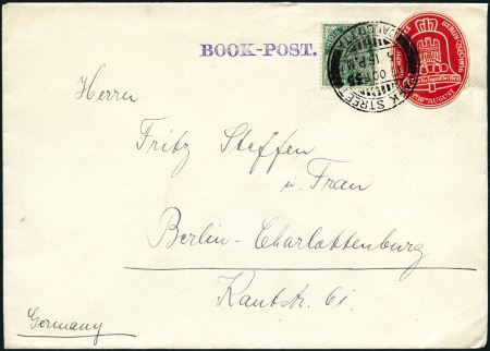 Stamp of Olympics » 1936 Berlin » Vignettes Official vignette neatly tied on envelope from Ind