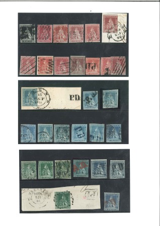 Stamp of Italian States » Tuscany ITALY - TUSCANY 1851-1860 Selection
