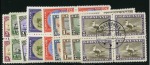 Stamp of Greenland GREENLAND COMPLETE 1945 DEFINITIVE SET IN BLKS OF 4