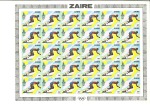 Stamp of Olympics » 1980 Moscow BOYCOTTED GAMES MOSCOW 1980 UNISSUED ZAIRE ISSUE IN COMPLETE PERF. SHEETS