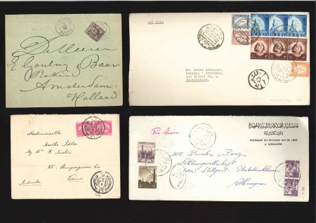 Stamp of Egypt » Collections 1900-1960ca. Cover lot, noted some medium better items