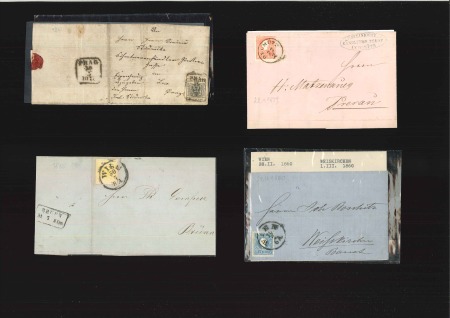 Stamp of Austria » Collections and Lots  1850-1861 issues covers