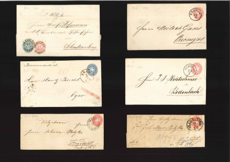 Stamp of Austria » 1863 Issue 1863-1866 issues covers