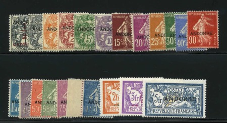 Stamp of Colonies françaises » Andorre (Poste française) Andorra 1931 1/2c to 5Fr