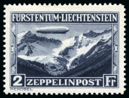 Stamp of Liechtenstein Liechtenstein airmails 1931 & 1936 Zeppelin