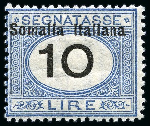Stamp of Italy » Italian Colonies and Possessions » Somalia ITALY ITALIAN SOMALILAND postage dues 1909 compl.set