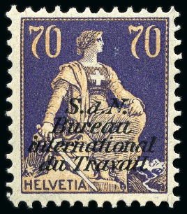 Stamp of Switzerland / Schweiz » Internationales Arbeitsamt in Genf SCHWEIZ 1924-1928 Internat.Arbeitsamt kpl., ungebr.