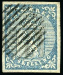 Stamp of Norway NORWAY 1855 5 examples incl. blue pmk