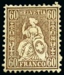 Stamp of Switzerland / Schweiz » Sammlungen 1845-2007, Sehr reichhaltige ungebrauchte Sammlung Schweiz in fünf Leuchtturm Alben
