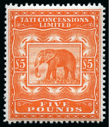 Stamp of Bechuanaland » Bechuanaland Protectorate Tati Concessions Revenues: 1897 1s to £5 mint nh set