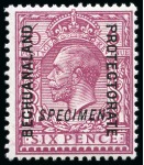 Stamp of Bechuanaland » Bechuanaland Protectorate 1913-24 1/2d to 5s mint nh SPECIMENS (excl.1 1/2d)
