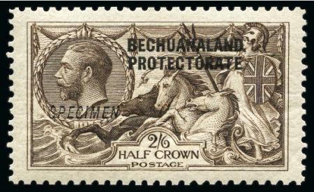 Stamp of Bechuanaland » Bechuanaland Protectorate 1914-15 Waterlow Seahorses 2s6d and 5s Specimens, etc.