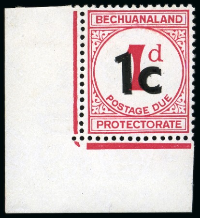 Stamp of Bechuanaland » Bechuanaland Protectorate POSTAGE DUES: 1926-61 Collection incl. control blocks