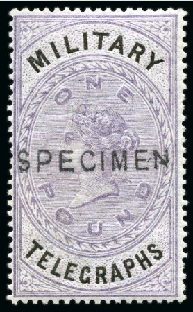 Stamp of Bechuanaland » Warren Expedition WARREN EXPEDITION: 1884-85 Military Telegraphs SPECIMEN set