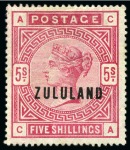 Stamp of South Africa » Zululand 1888-96, Zululand Collection on album pages