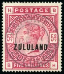 Stamp of South Africa » Zululand 1888-96, Zululand Collection on album pages