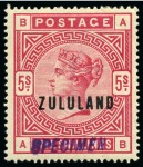 Stamp of South Africa » Zululand 1888-96, Zululand Collection on album pages