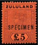 Stamp of South Africa » Zululand 1888-96, Zululand Collection on album pages