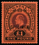 Stamp of South Africa » Natal 1859-1909, Natal Collection of stamps & postal history onc