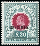 Stamp of South Africa » Natal 1859-1909, Natal Collection of stamps & postal history onc