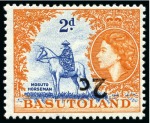 Stamp of Basutoland 1933-63, Basutoland Mint & used collection