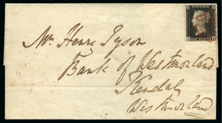 Stamp of Great Britain » 1840 1d Black and 1d Red plates 1a to 11 1840 May Date cover from Manchester with 1d black