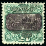 Stamp of United States » 1869 Pictoral Issue The complete used set of 10 values, the 15C is type
