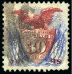 Stamp of United States » 1869 Pictoral Issue The complete used set of 10 values, the 15C is type
