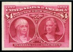 Stamp of United States » 1893 Columbus Issue PLATE PROOFS on plain white card, the complete set