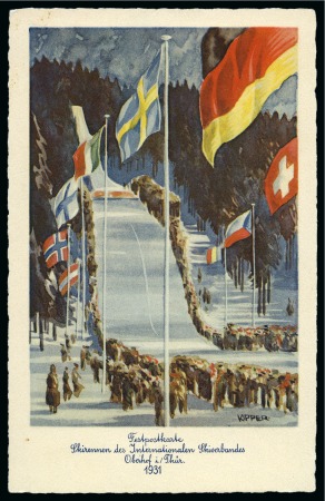 Stamp of Olympics » 1928-1932 Intervening Championships 1931 Oberhof and 1933 Innsbruck FIS championships official postcards