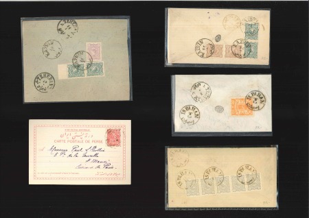 Stamp of Persia » Collections, Lots etc. 1894-1902, Group of 23 covers with a range of frankings