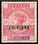 Stamp of South Africa » Zululand 1888-91, Mint & used collection incl. stationery & a cover