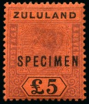 Stamp of South Africa » Zululand 1888-91, Mint & used collection incl. stationery & a cover