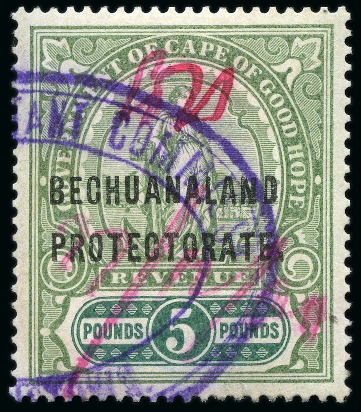 Stamp of Bechuanaland » Collections REVENUES: 1887-1961, Used collection on 11 pages