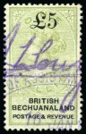 Stamp of Bechuanaland » Collections REVENUES: 1887-1961, Used collection on 11 pages